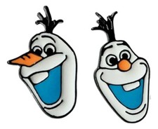 Olaf Character Enamel Metal Stud Earrings