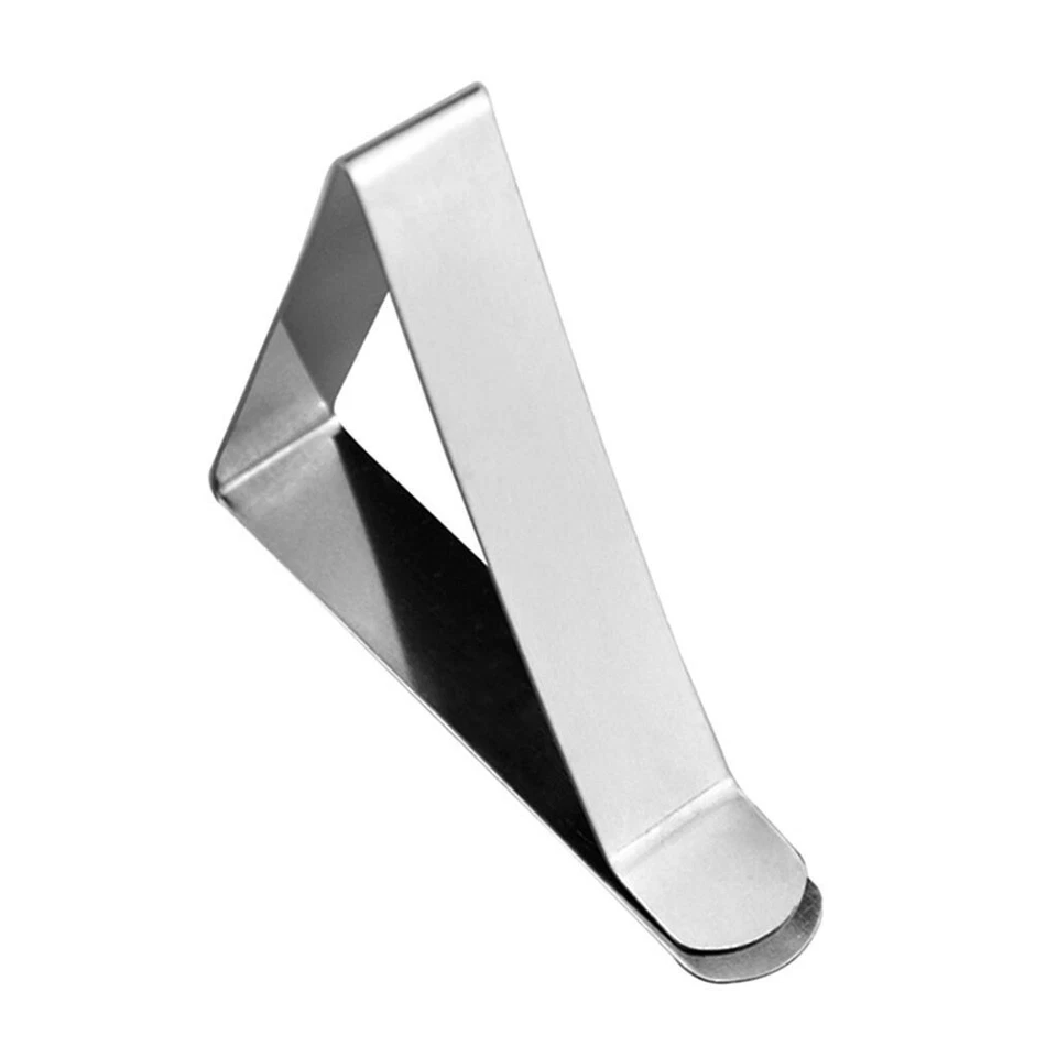 12X Stainless Steel Tablecloth Clips Desk Table Cloth Cover Clamp Holder Party - image 3 of 4