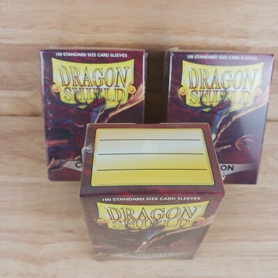 Dragon Shield Matte Crimson 100 Standard Size Card Protective Sleeves {ART11021}