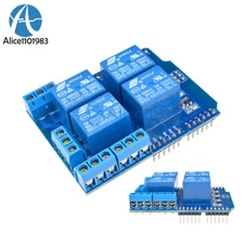 DC 5V 4 Channel Relay Shield Terminal Expended Board for Arduino UNO R3
