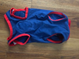 Blue and Red Doggie Wear XS
