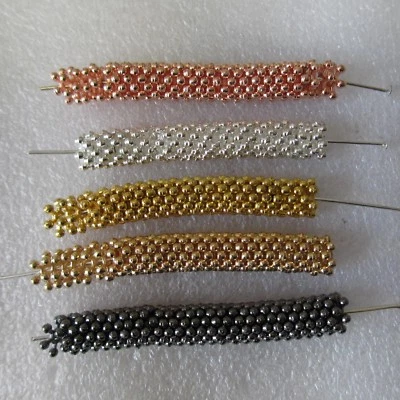 Snowflakes 4 6 8 10 12mm Spacer Beads Silver Rose Gold Black 200 - 1000pcs