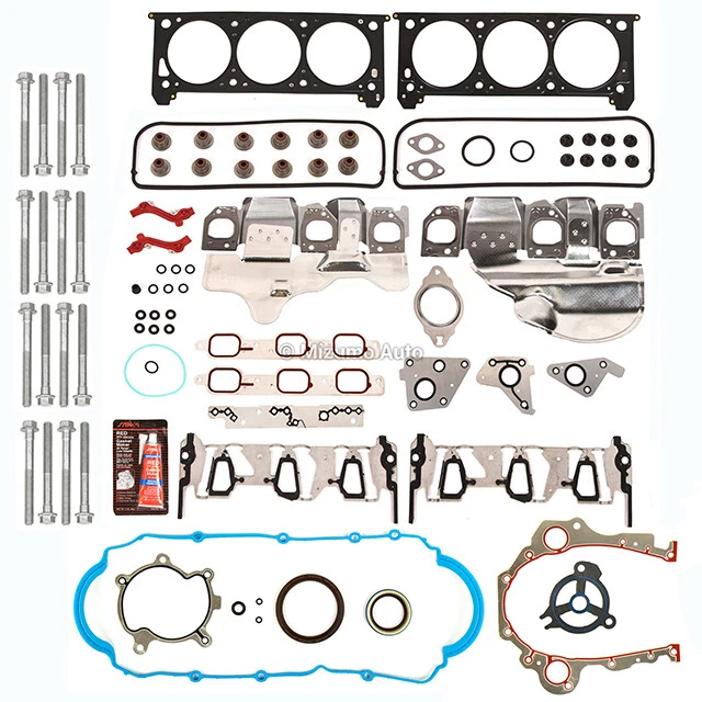 Juego completo de juntas pernos de cabeza aptos para Buick Chevrolet Pontiac Saturn 06-11 3.5 3.9 OHV Foto 2 de 4