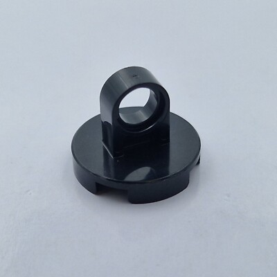 Lego 5x Rundfliese mit Öse 2x2 tile round with holder 74698 schwarz black