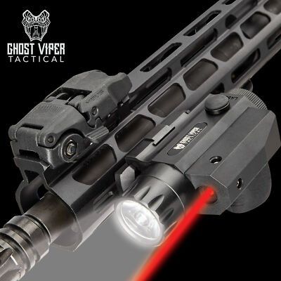 Ghost Viper Tactical Red Laser Flashlight Rifle Pistol Black Rail Mount Sight