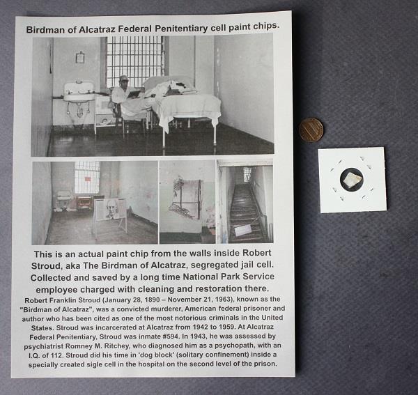 1934-63 Birdman of Alcatraz Federal Penitentiary Cell