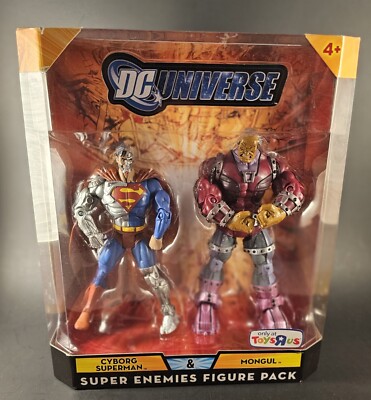 DC Universe Classics Cyborg Superman VS Mongul Figure Pack 2008 Mattel TRU