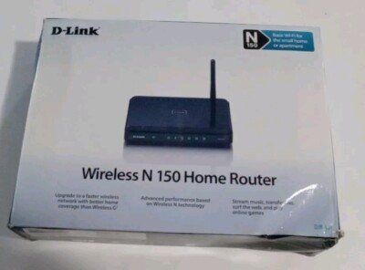D-Link N150 Home 150 Mbps 4-Port 10/100 Wireless N Router (DIR-601) Pre Owned 