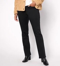 Belle by Kim Gravel TripleLuxe Twill Tall Boot-Cut Jean Black 12T A612818