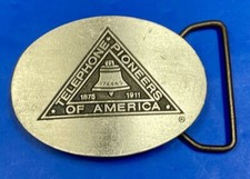 Telephone Pioneer of America Vinta Telecommunications Baron Belt Buckle