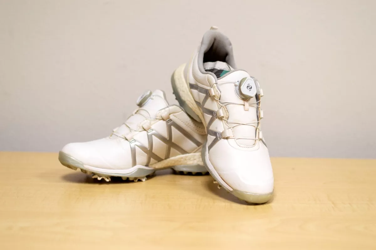 Adidas Adipower BOA Golf Shoes Womens Size 8 Cleats &amp; Silver |