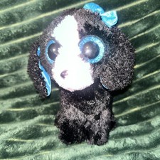 2017 Tracey the Black Dog Ty Beanie Baby Boo Plush Toy Stuffed Animal