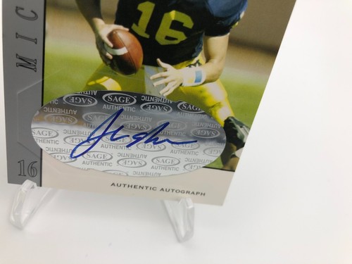 JOHN NAVARRE ROOKIE AUTO Card 2004 Sage HIT #A16 MICHIGAN Wolverines CARDINALS - Picture 6 of 8