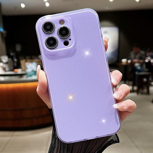 For iPhone 16 15 14 13 Pro Max Glitter Shockproof Silicone Slim Soft Case Cover - Picture 17 of 25