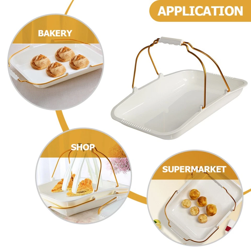  Brotbehälter Servierplatte Rechteckig Kuchenschale -Servierschale - Bild 2 von 4