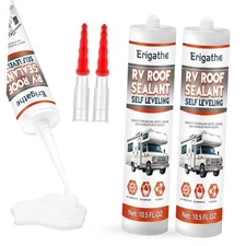 Self-Leveling RV Roof Sealant, Lap Caulking for Camper & Trailer, Heavy-Duty 