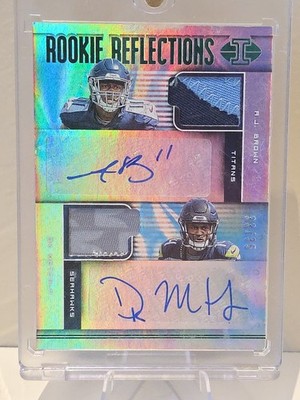 2019 Panini Illusions Rookie Reflections Patch Auto /35 AJ Brown DK Metcalf
