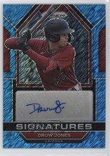 2023 Panini Prizm Signatures Blue Shimmer Prizm 5/5 Druw Jones #SIG-DJ Auto lc0