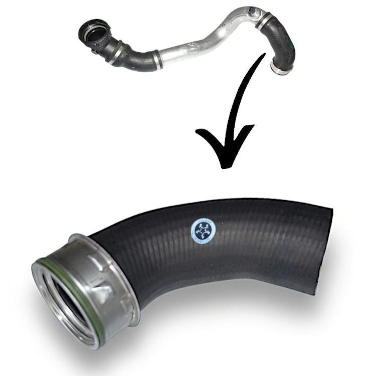 Lower Turbo Hose FITS BMW 3 Series E46 3.30d-Cd-xd 11617799398-11617797699
