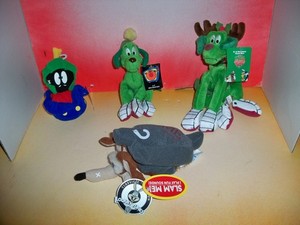 Warner Bros Studio Beanbag Plush Marvin The Martian K-9 Dog Looney Tunes + MORE
