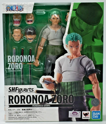 #ad Bandai SHFiguarts Roronoa Zoro Romance Dawn One Piece Figure Brand New $74.99