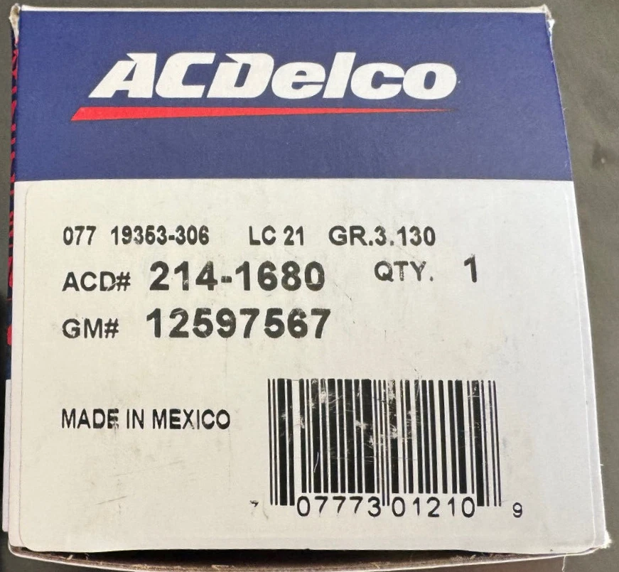 Vapor Can Purge Valve ACDELCO 214-1680 ⭐️ GM oem 12597567 12581349 NEW FREE SHIP - Image 4 of 4