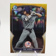 2023 Bowman Chrome 1st Bowman Roc Riggio Gold Refractor /50 (RC) 