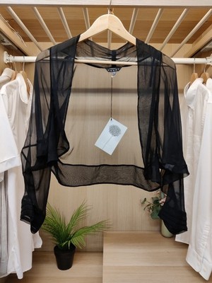 COAST SHRUG COVER UP LARGE SCHWARZ MINA 100 % SEIDE ANLASS NEU MIT ETIKETT DAMEN UVP £50