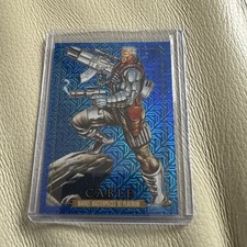 2024 Skybox Marvel Masterpieces '92 Platinum Cable #18 Blue Traxx