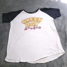 Green Day Dookie Band Tee Punk Retro Raglan Sleeve Rock XL Shirt Album