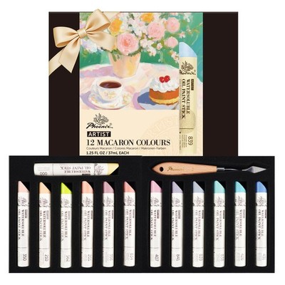 Pastel Colors Oil Paint Stick - Set of 12 Large Muted Colors, 1.25 Oz/37ml, S...