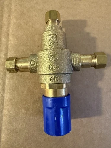 PROFLO PFMVTS38 3/8" Thermostatic Mixing Valve - Single Outlets ASSE 1070- Brass - Picture 1 of 9