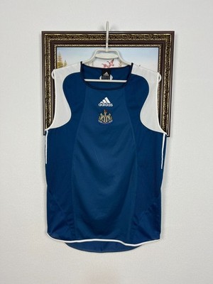 Vintage Adidas Newcastle United Football Train Shirt Vest Soccer Jersey Size S