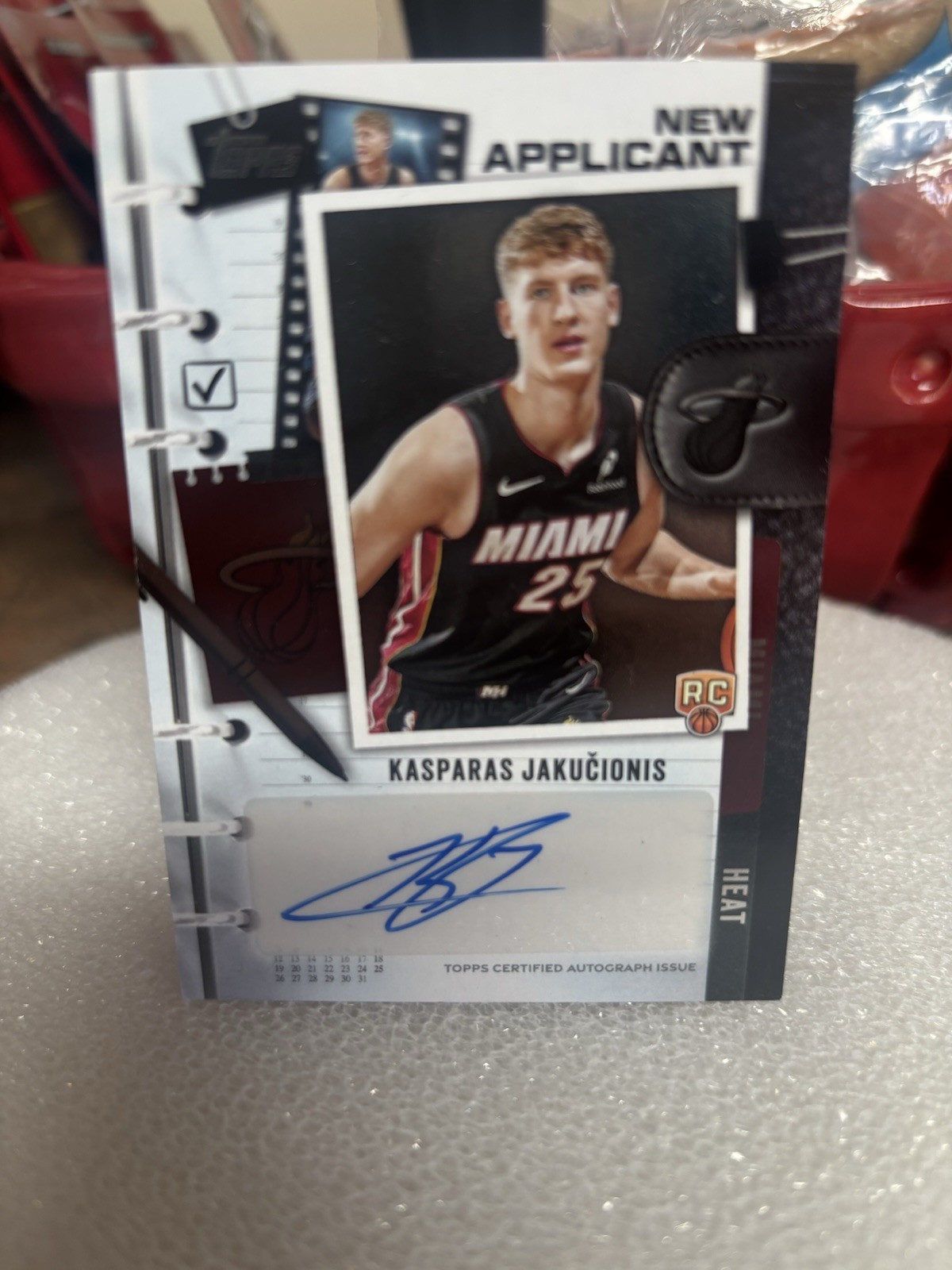 Kasparas Jakucionis Topps 2025 New Applicants Auto