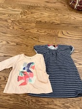 girls tea collection lot, dress and long sleeve tshirt size 12-18 months