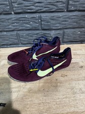 New Mens Sz 5.5 Nike Zoom Victory 3 Track Running Spikes Purple Volt 835997 600