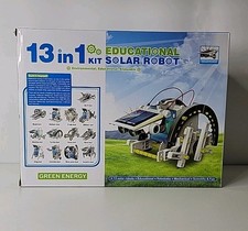 13 In 1 Solar Robot Educational Kit, Damage To Box, New