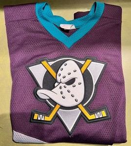 Maillot Vintage CCM Anaheim Mighty Ducks Années 90 - Taille M - Violet Sarcelle