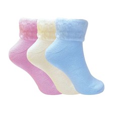 Womens Fleece Quarter Bed Socks by Sock Snob - 3 Multi Pack Fluffy Sleep Socks