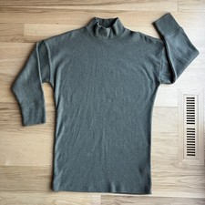 Abercrombie & Fitch Turtleneck Sweater Dress Greenish Gray Size S