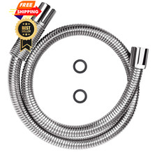 KWODE Pre-rinse Hose 44" Flexible Stainless 44Inch Hose, Silver 