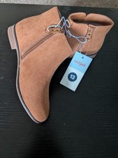 Cat & Jack Girls Booties - Brown Suede - Size...