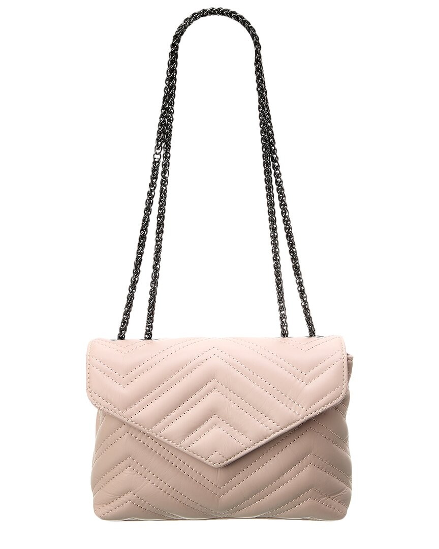Italian Leather Shoulder Bag Womens Pink 19490₽