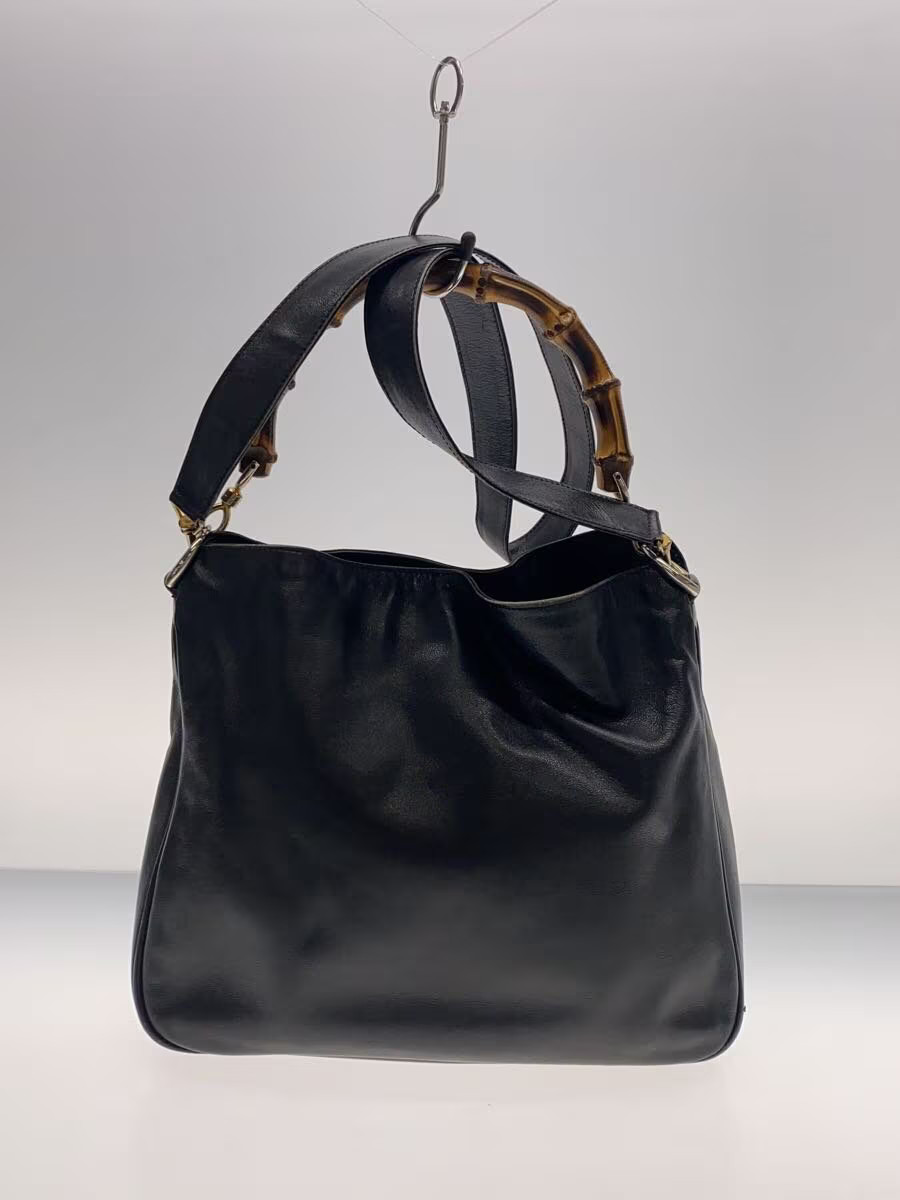 GUCCI Bamboo Handle Leather Bag 000.1448.1638