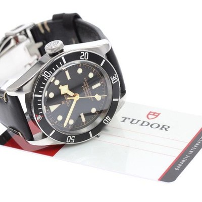TUDOR HERITAGE BLACK BAY 79230N 41mm SS/Leather Black #C16642