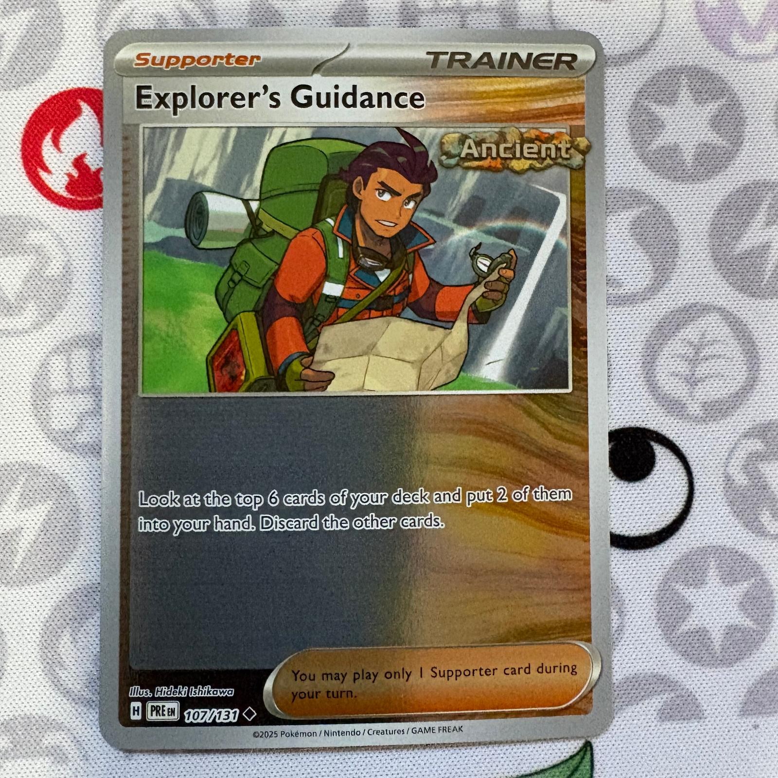 Explorer's Guidance 107/131 Prismatic Evolutions Pokemon Reverse Holo NM