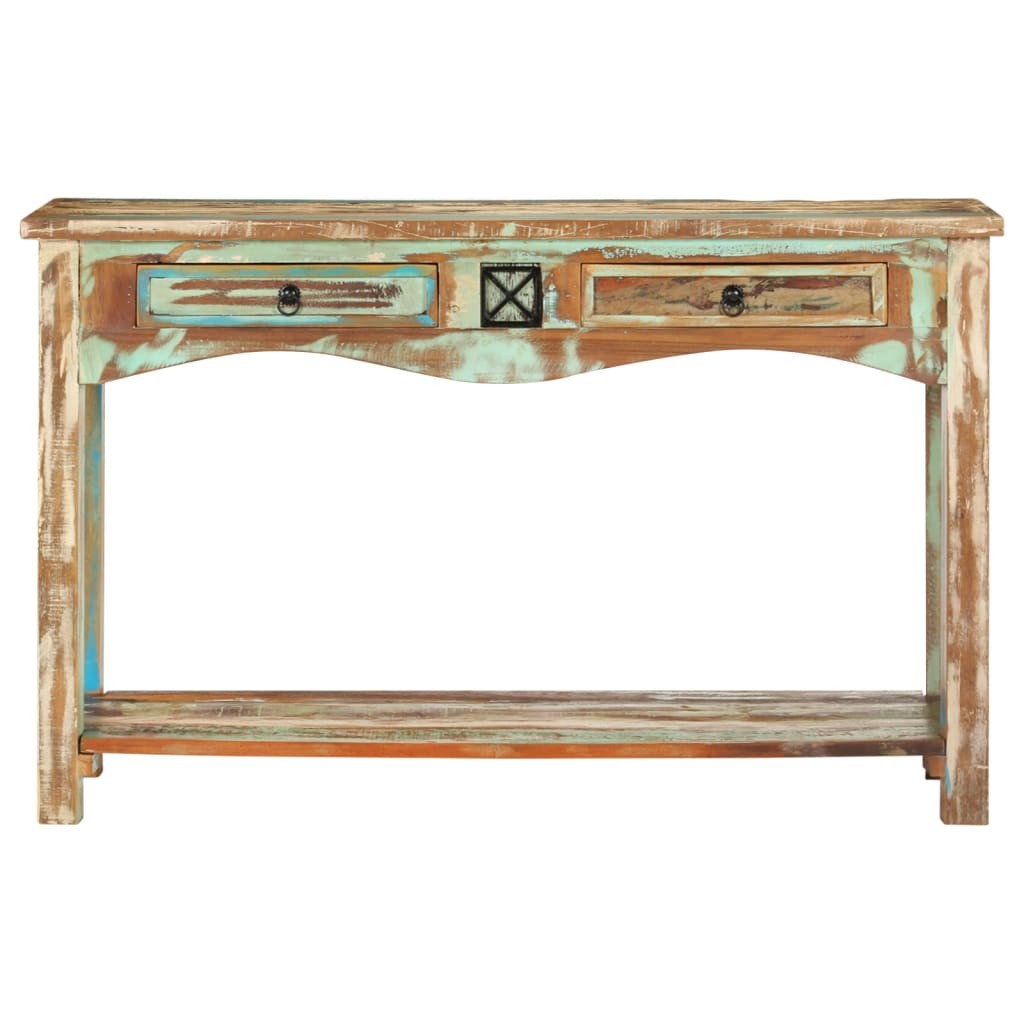 Tavolo Consolle 120x40x75 cm in Legno Massello di Recupero 2404722