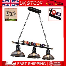 Retro Pool Billiard Snooker Table Light Pendant Lights Lamp Bar Chandelier UK