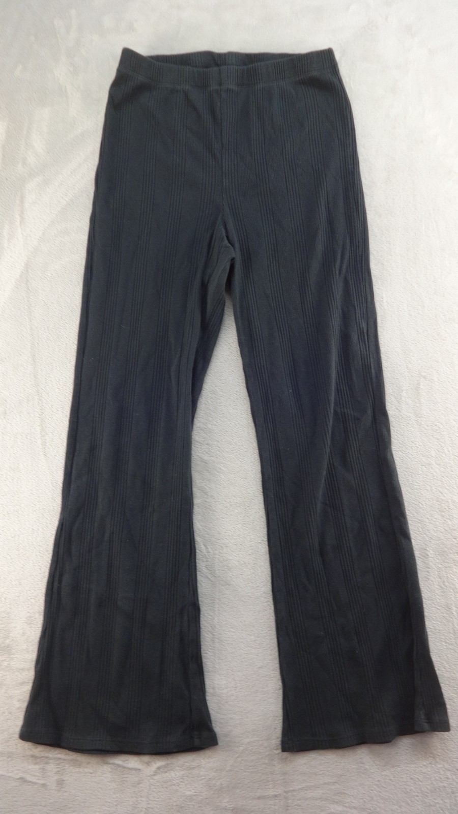 Aerie Lounge Pants Knit Womens Medium Black Pull-On Boot Cut Casual Stretch