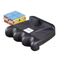 3 Holes Cue Holder, Weighted Pool cue Holder with 4pcs chalks, cue Sticks Hol...